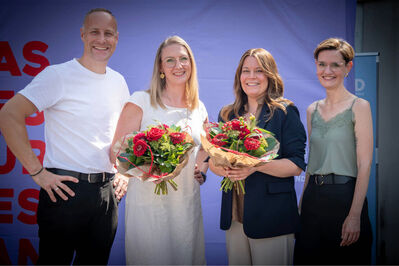 Gregory Scholz, Elisabeth Laubach, Kathrin Hammer und Vanessa Ost (v.l.n.r.) (Foto: Lars Entenmann)